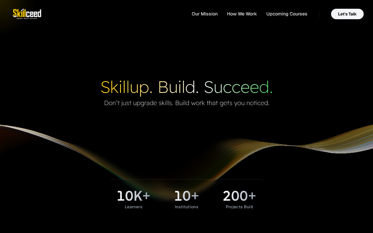 Skillceed website preview - designed and built by DaWebCo